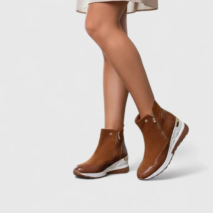 Women's Wedge Boots with Ergonomic Design