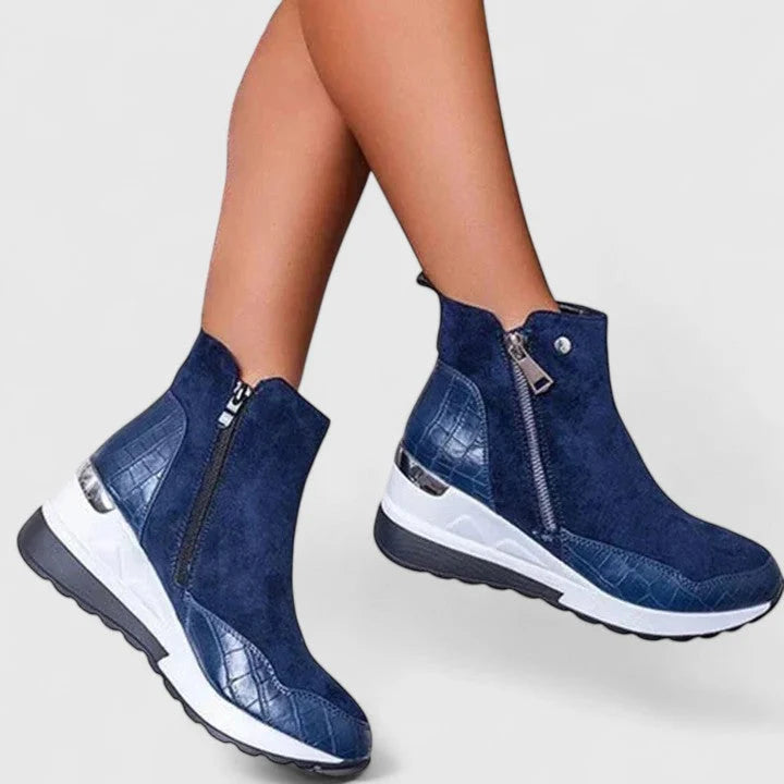 Women's Wedge Boots with Ergonomic Design