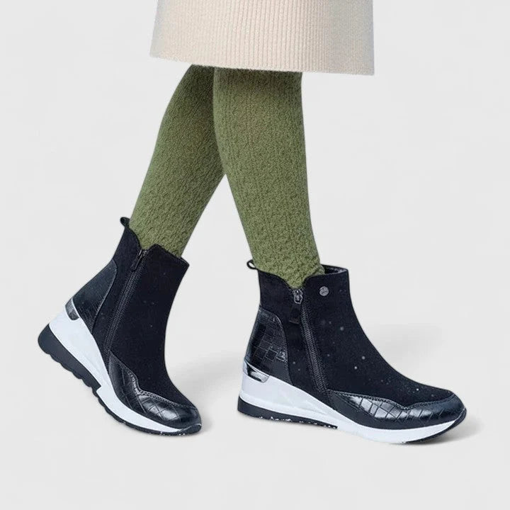 Women's Wedge Boots with Ergonomic Design