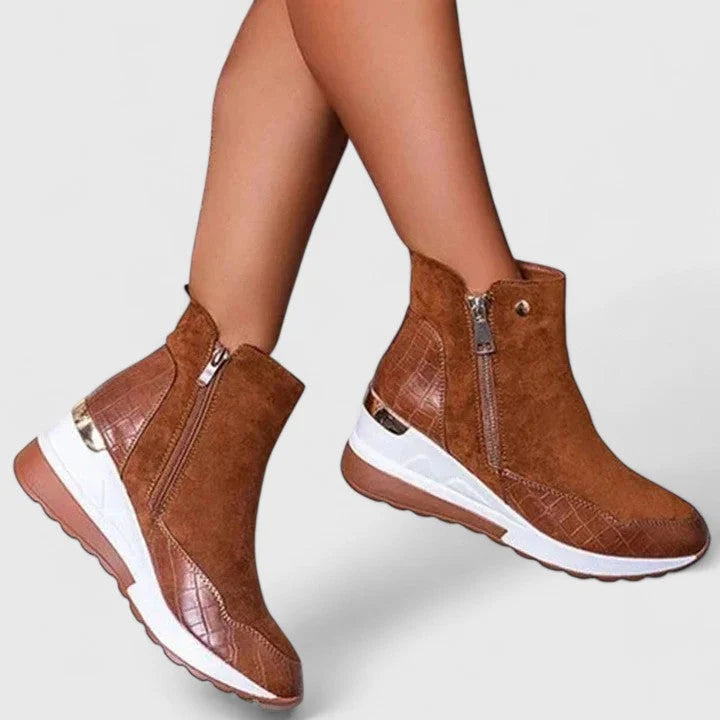 Women's Wedge Boots with Ergonomic Design
