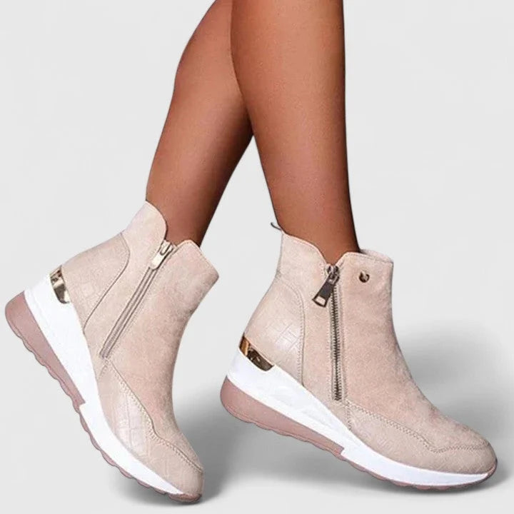 Women's Wedge Boots with Ergonomic Design