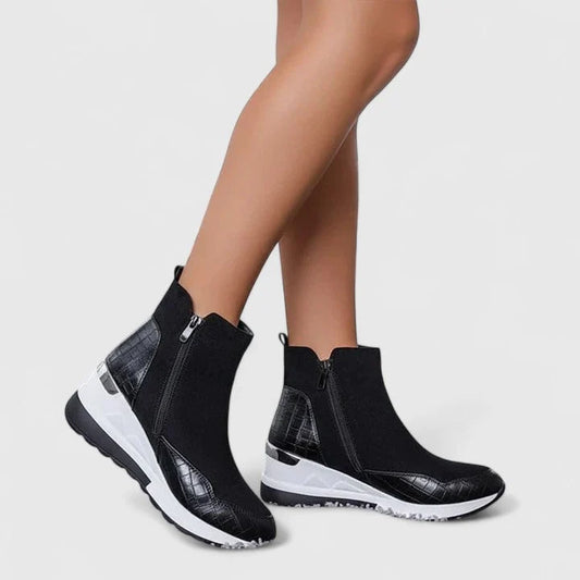 Women's Wedge Boots with Ergonomic Design