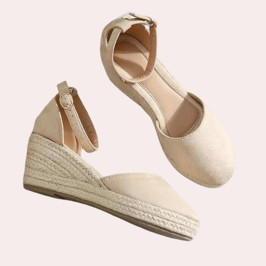Women's Wedge Heel Sandals with Adjustable Strap