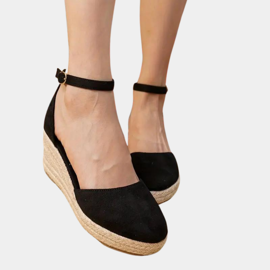 Women's Wedge Heel Sandals with Adjustable Strap