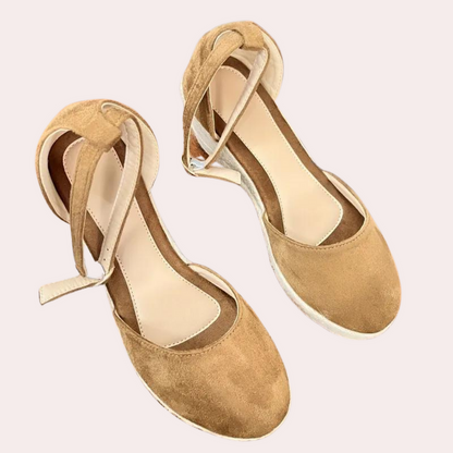 Women's Wedge Heel Sandals with Adjustable Strap