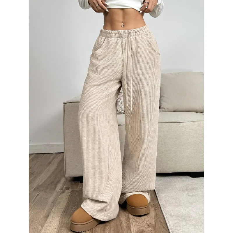 Women's Wide Leg Corduroy Trousers