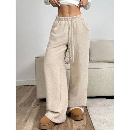 Women's Wide Leg Corduroy Trousers