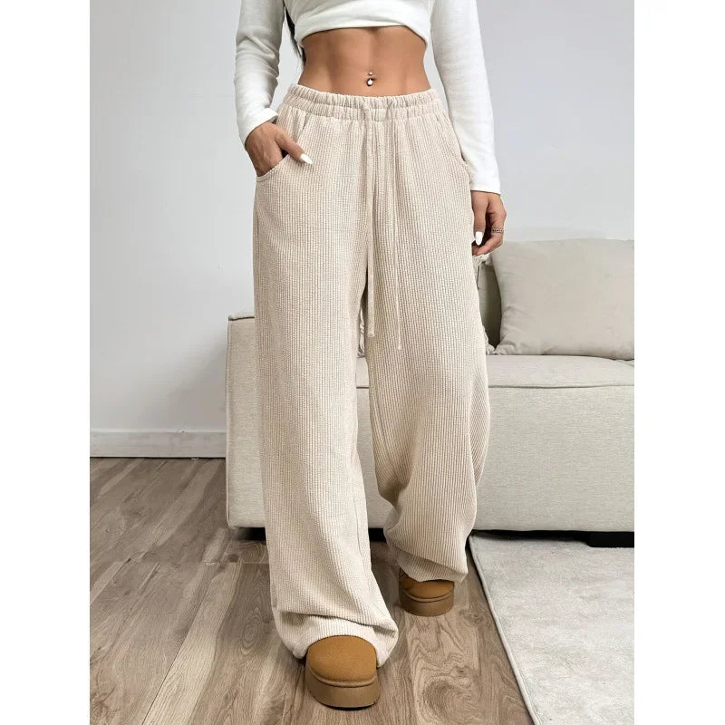 Women's Wide Leg Corduroy Trousers