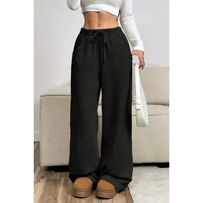 Women's Wide Leg Corduroy Trousers