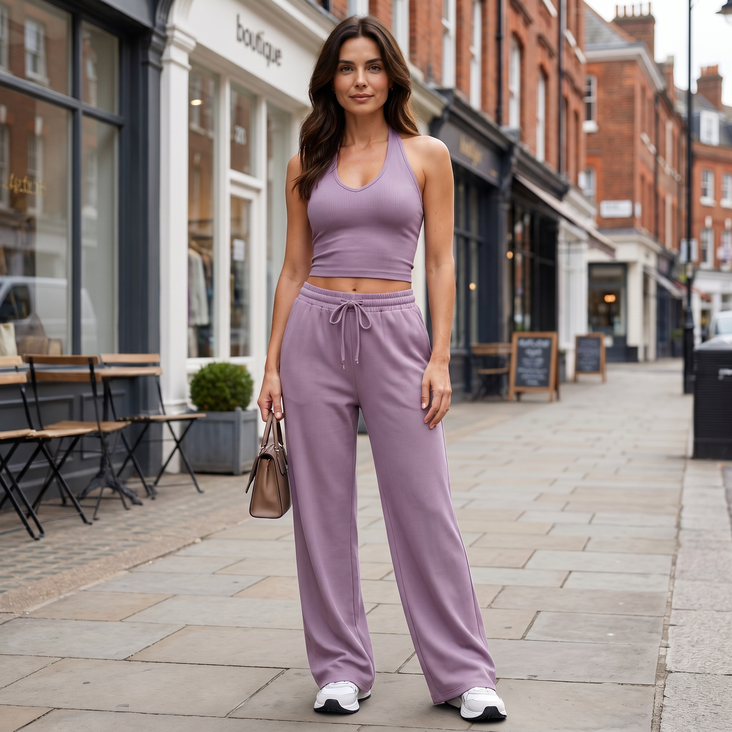 Women's Wide-Leg High-Waist Trousers
