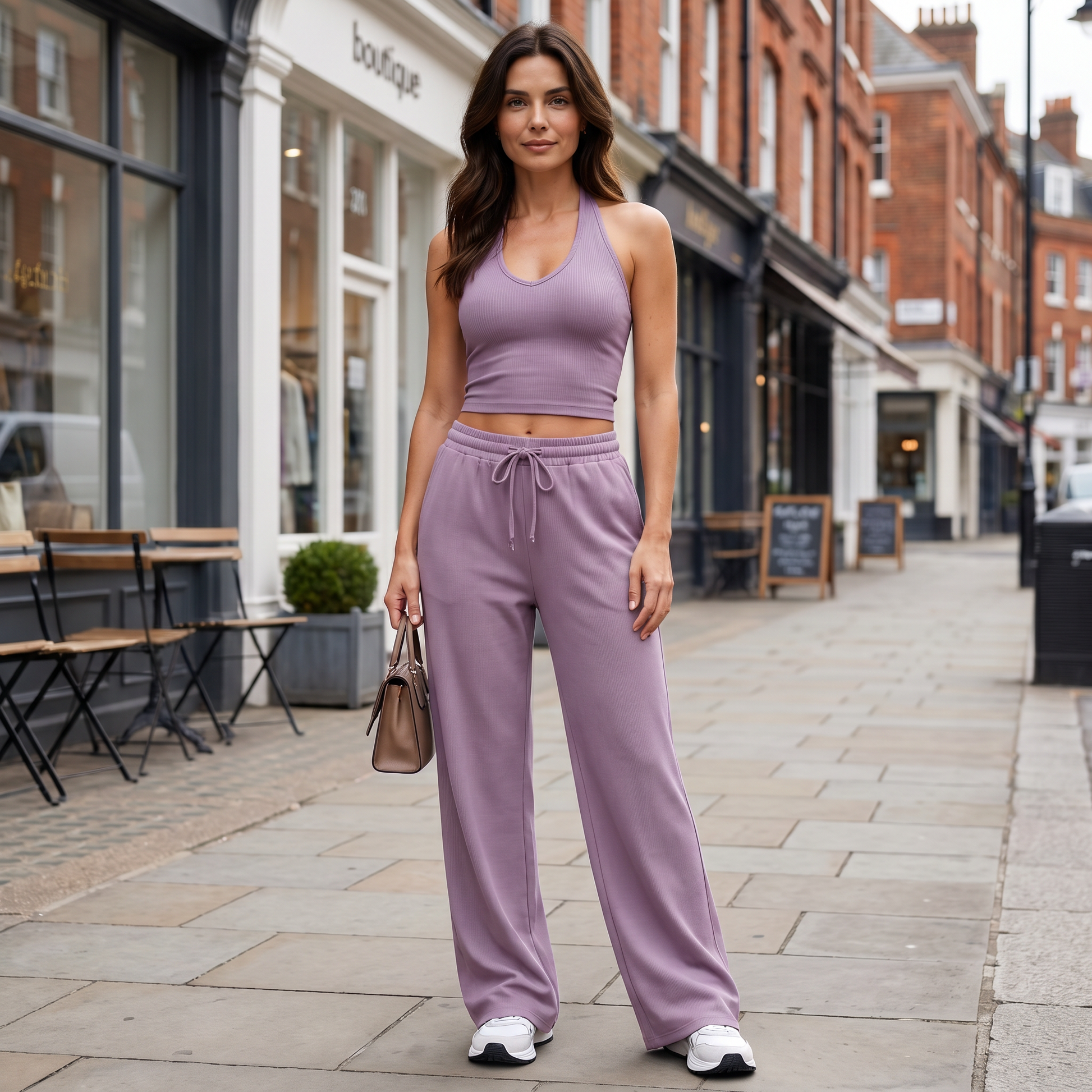 Women's Wide-Leg High-Waist Trousers