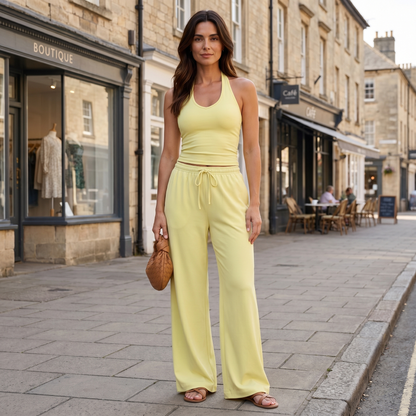 Women's Wide-Leg High-Waist Trousers