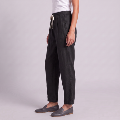 Women's Wide Leg Linen Trousers