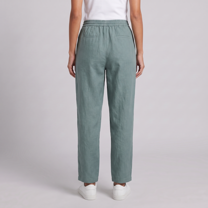 Women's Wide Leg Linen Trousers