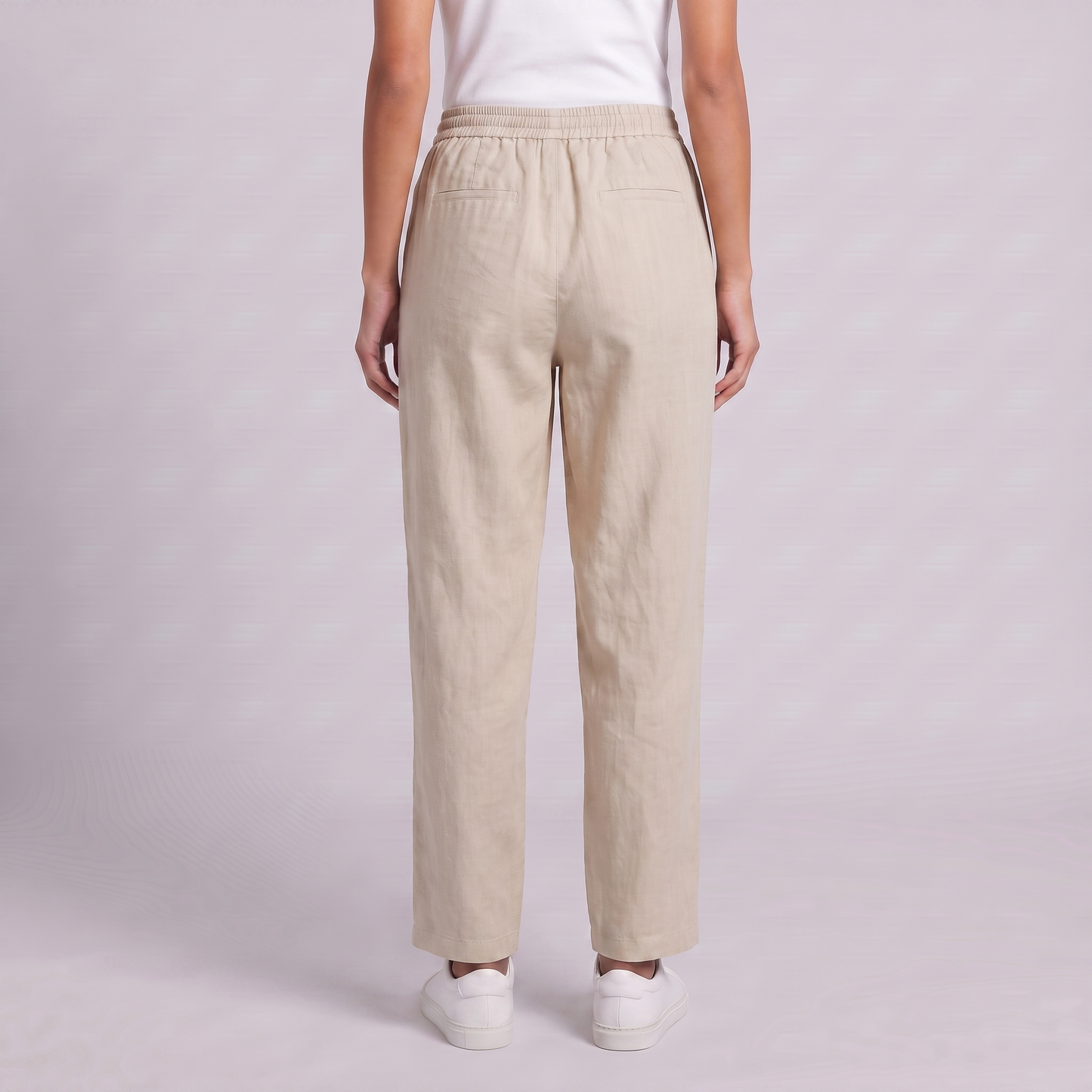 Women's Wide Leg Linen Trousers