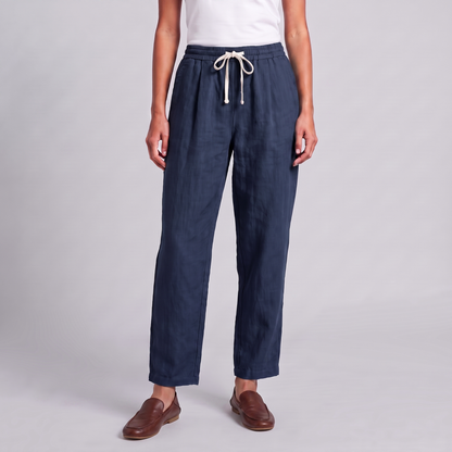 Women's Wide Leg Linen Trousers