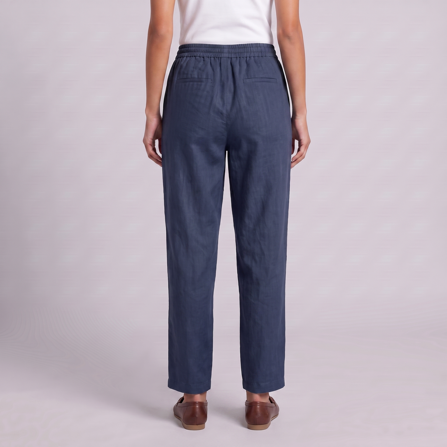 Women's Wide Leg Linen Trousers
