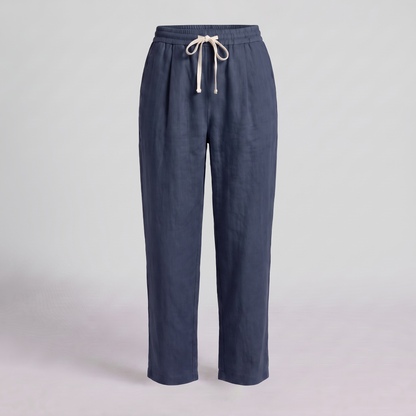 Women's Wide Leg Linen Trousers
