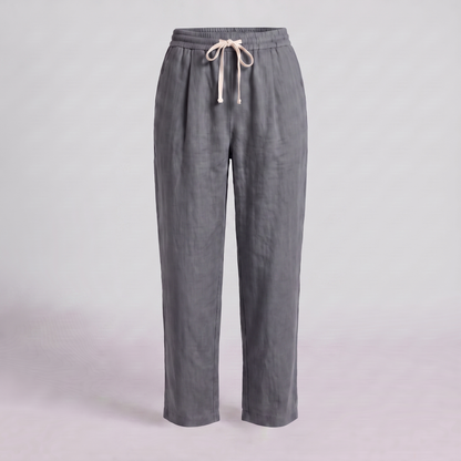 Women's Wide Leg Linen Trousers