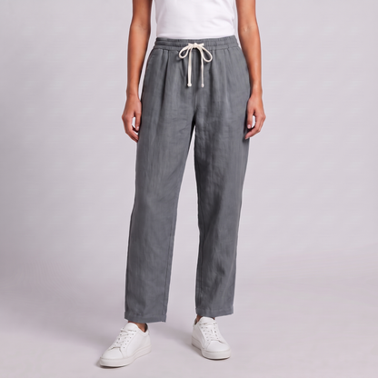 Women's Wide Leg Linen Trousers