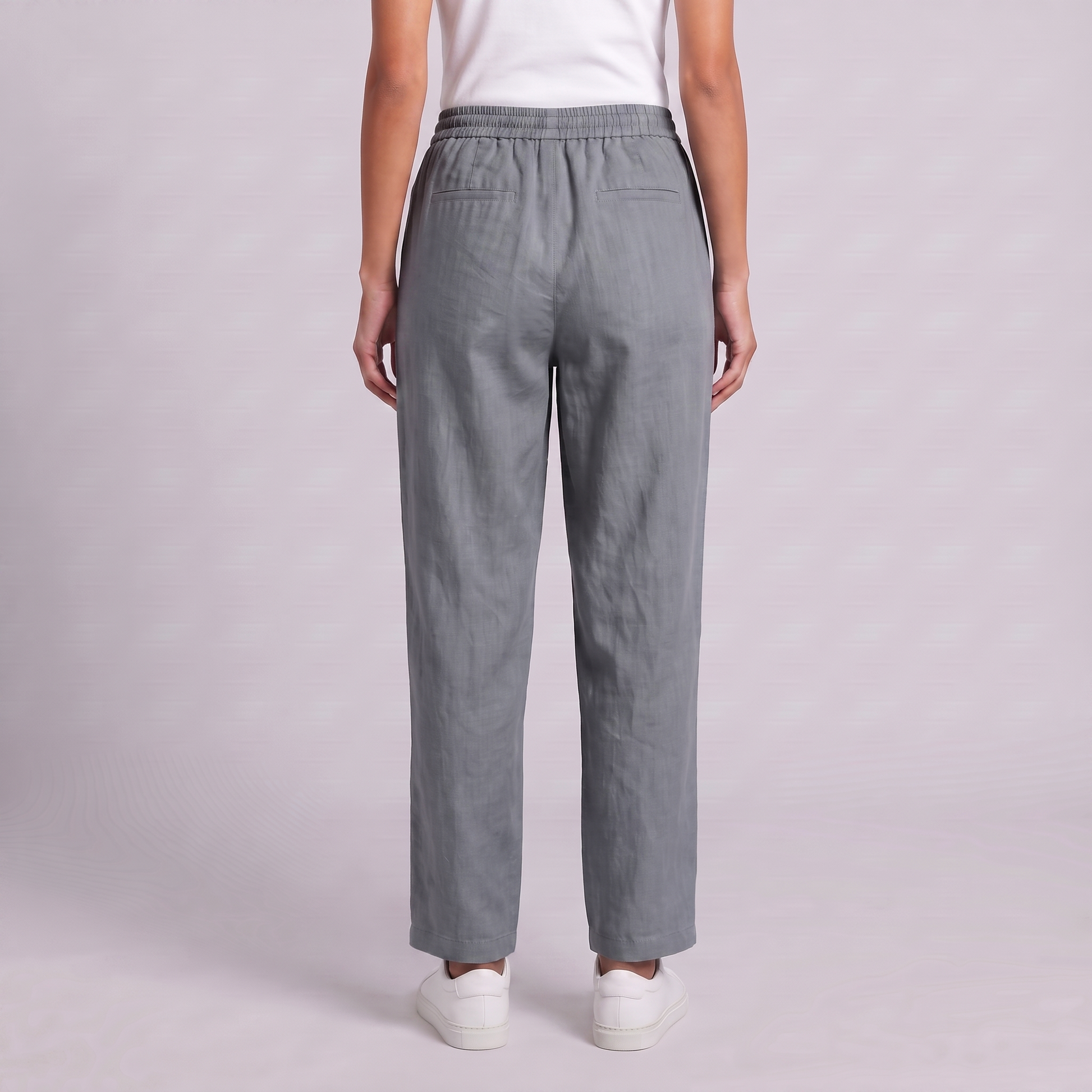 Women's Wide Leg Linen Trousers