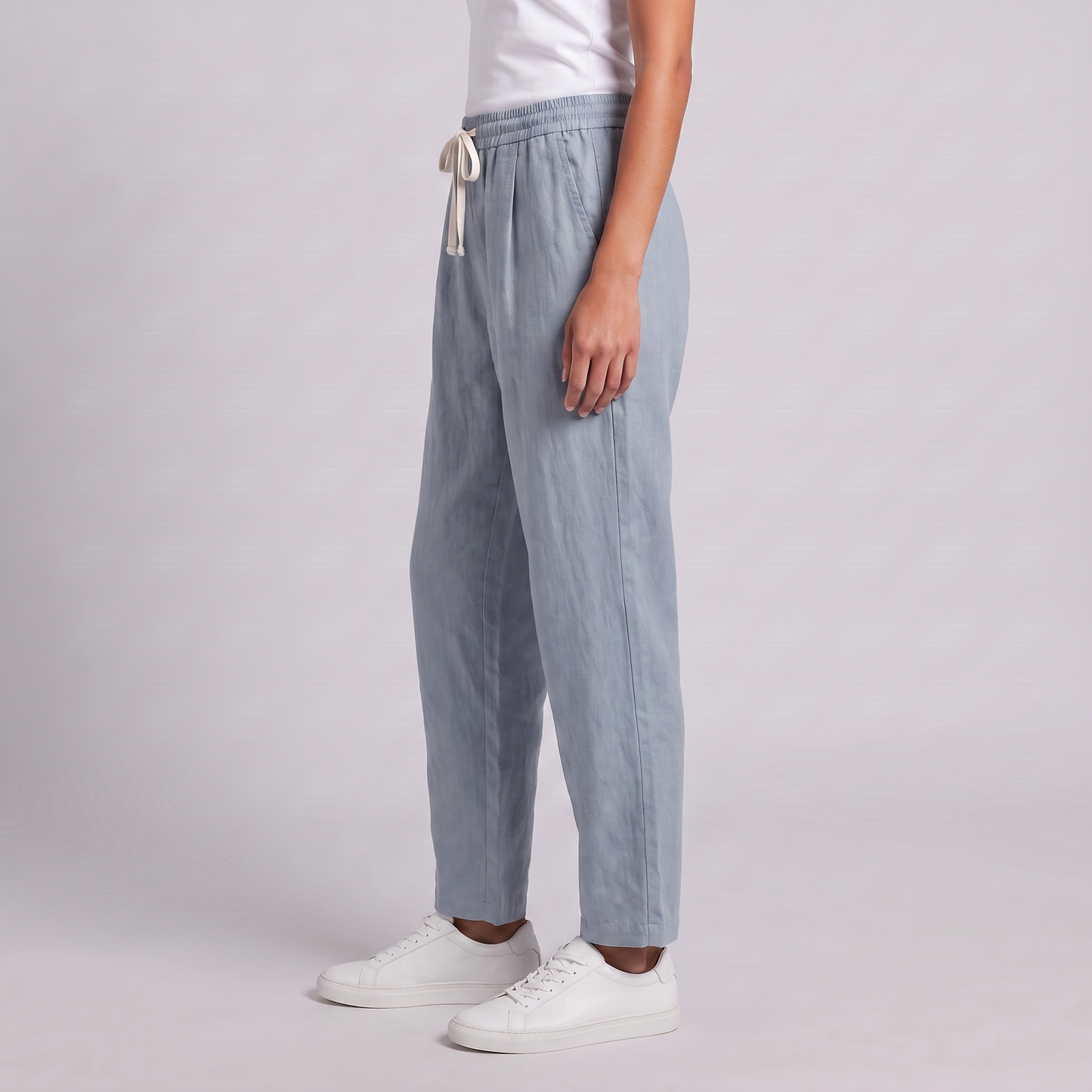Women's Wide Leg Linen Trousers