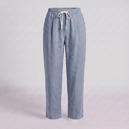 Women's Wide Leg Linen Trousers