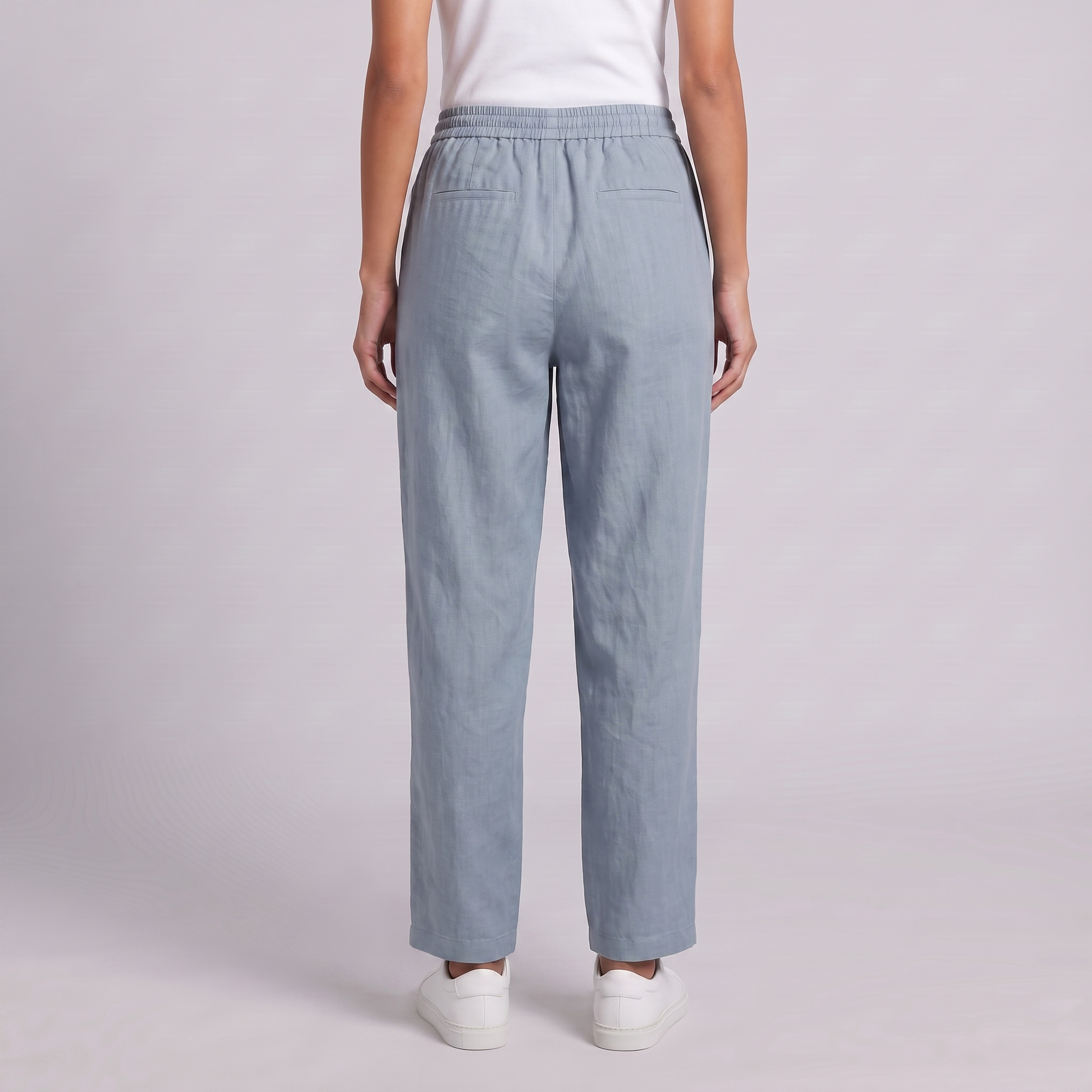 Women's Wide Leg Linen Trousers