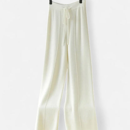 Women's Wool Wide Leg Trousers