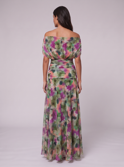 Women's Elegant V-Neck Maxi Dress