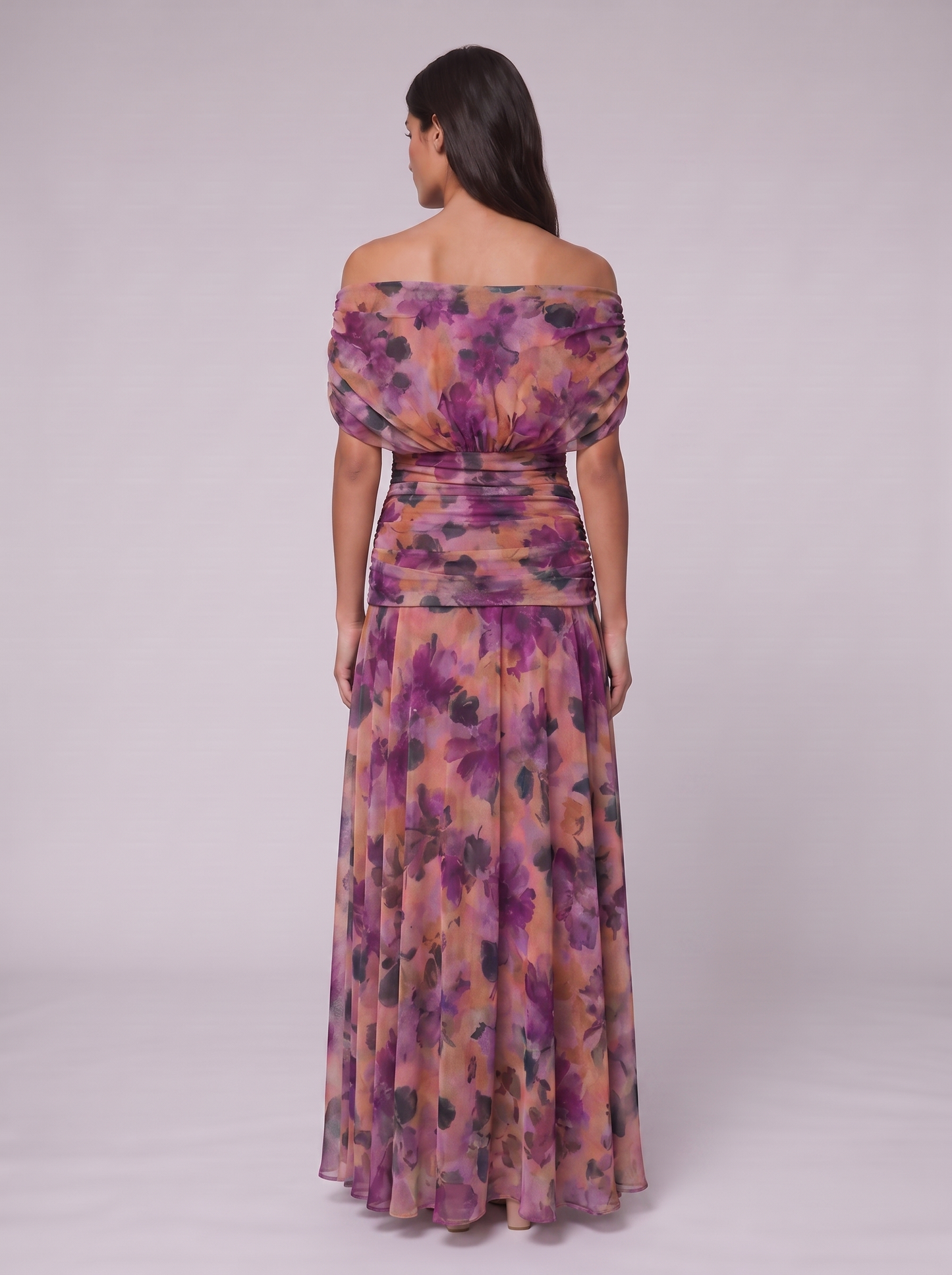 Women's Elegant V-Neck Maxi Dress