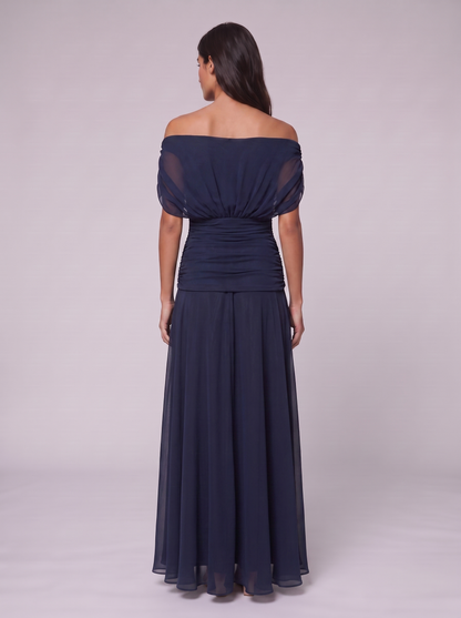 Women's Elegant V-Neck Maxi Dress