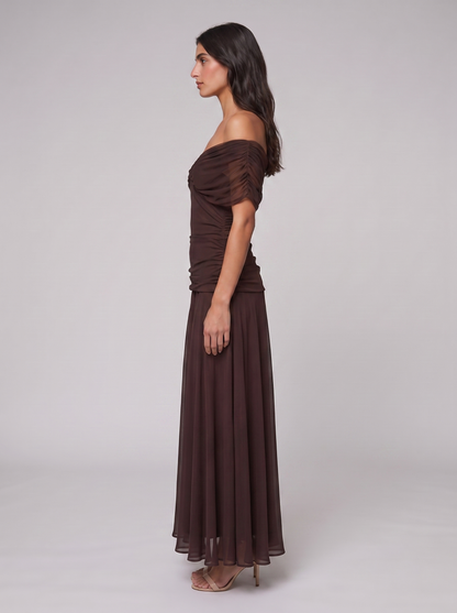 Women's Elegant V-Neck Maxi Dress