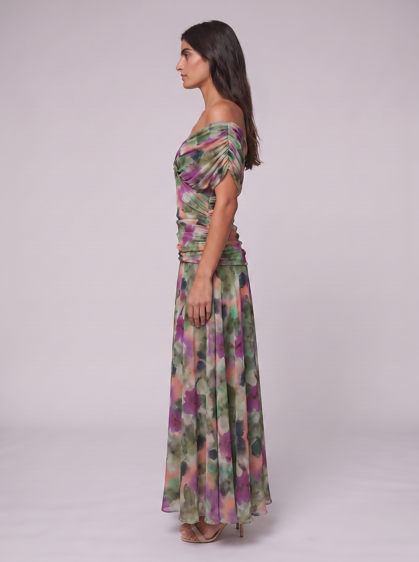 Women's Elegant V-Neck Maxi Dress