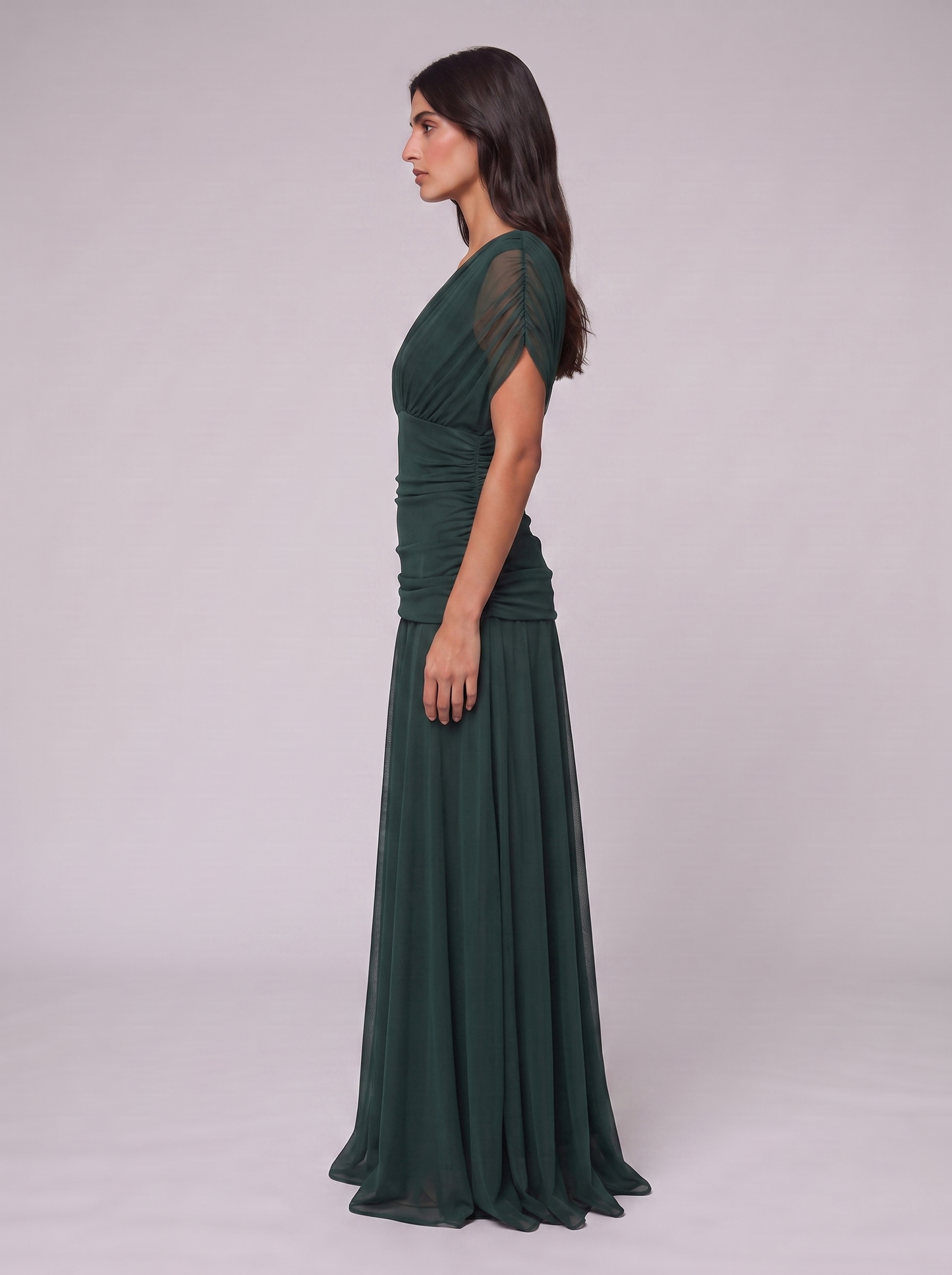 Women's Elegant V-Neck Maxi Dress