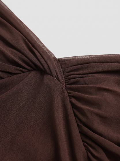 Women's Elegant V-Neck Maxi Dress