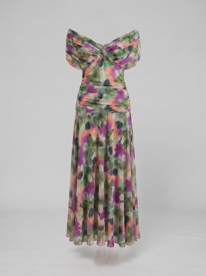 Women's Elegant V-Neck Maxi Dress