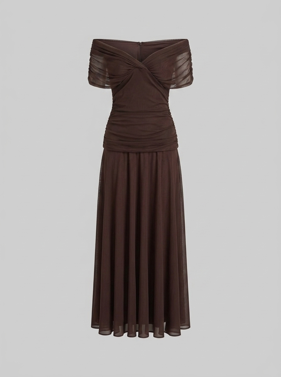 Women's Elegant V-Neck Maxi Dress