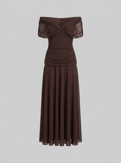 Women's Elegant V-Neck Maxi Dress