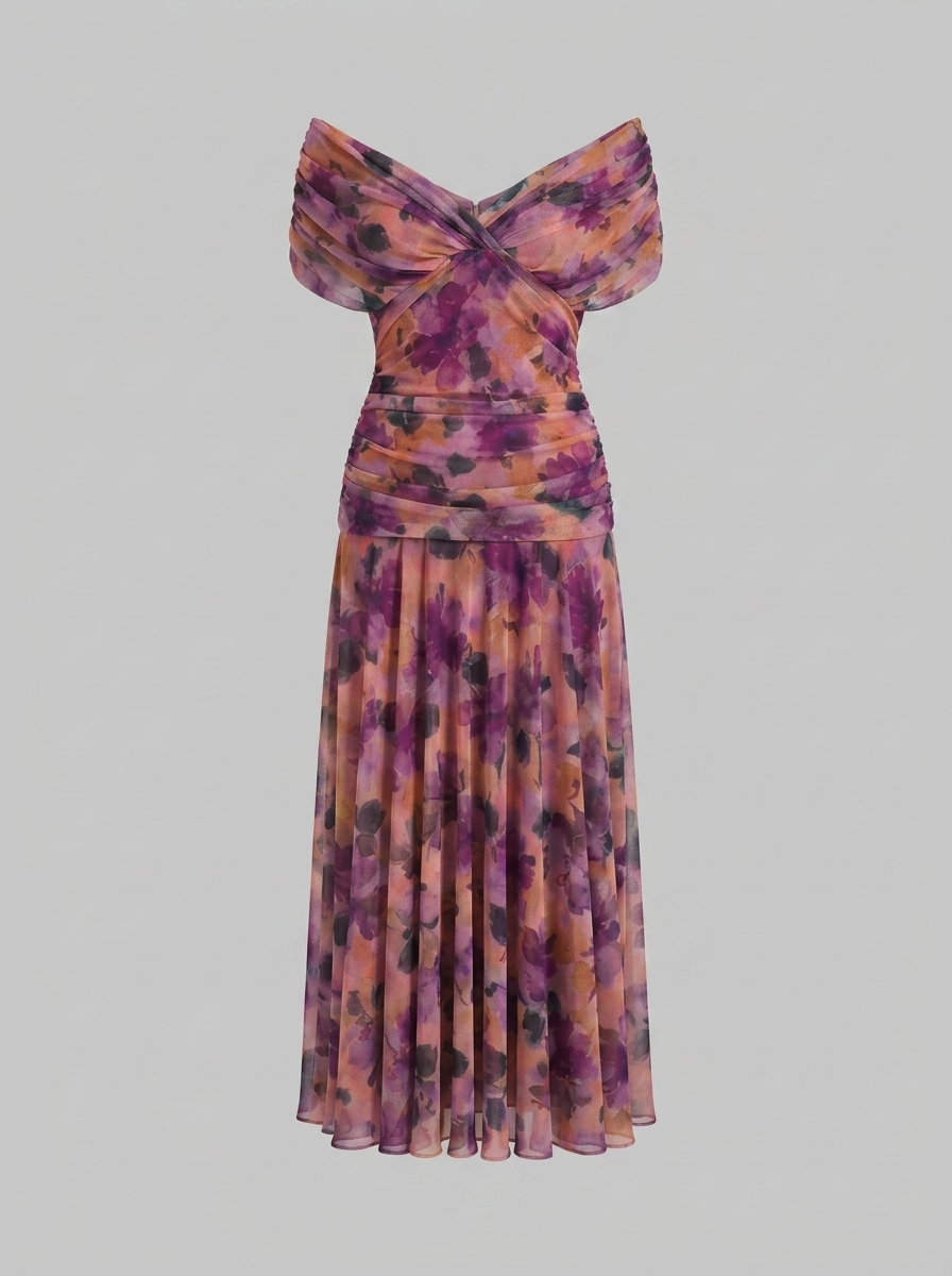 Women's Elegant V-Neck Maxi Dress