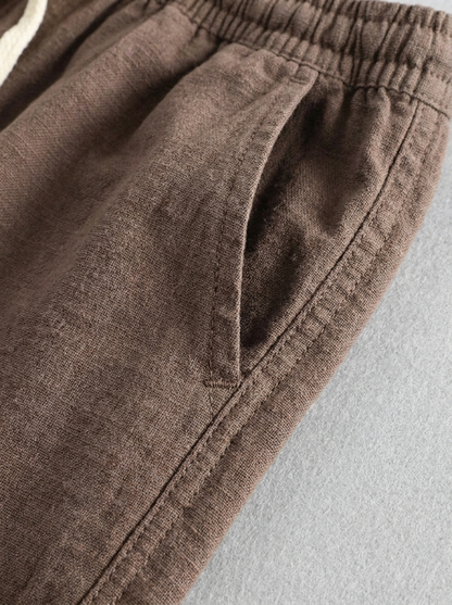 Men's Linen Drawstring Shorts