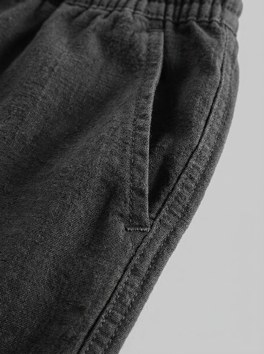 Men's Linen Drawstring Shorts