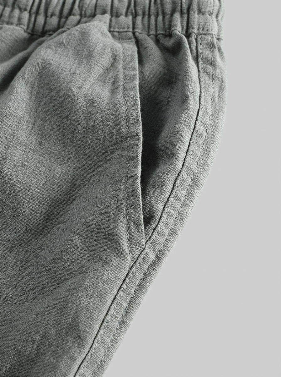 Men's Linen Drawstring Shorts