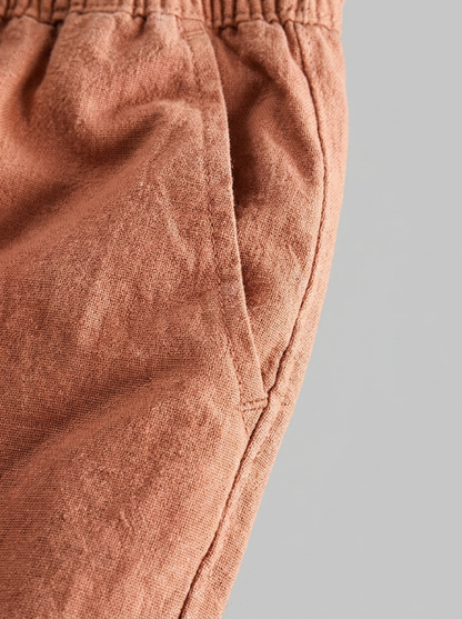 Men's Linen Drawstring Shorts