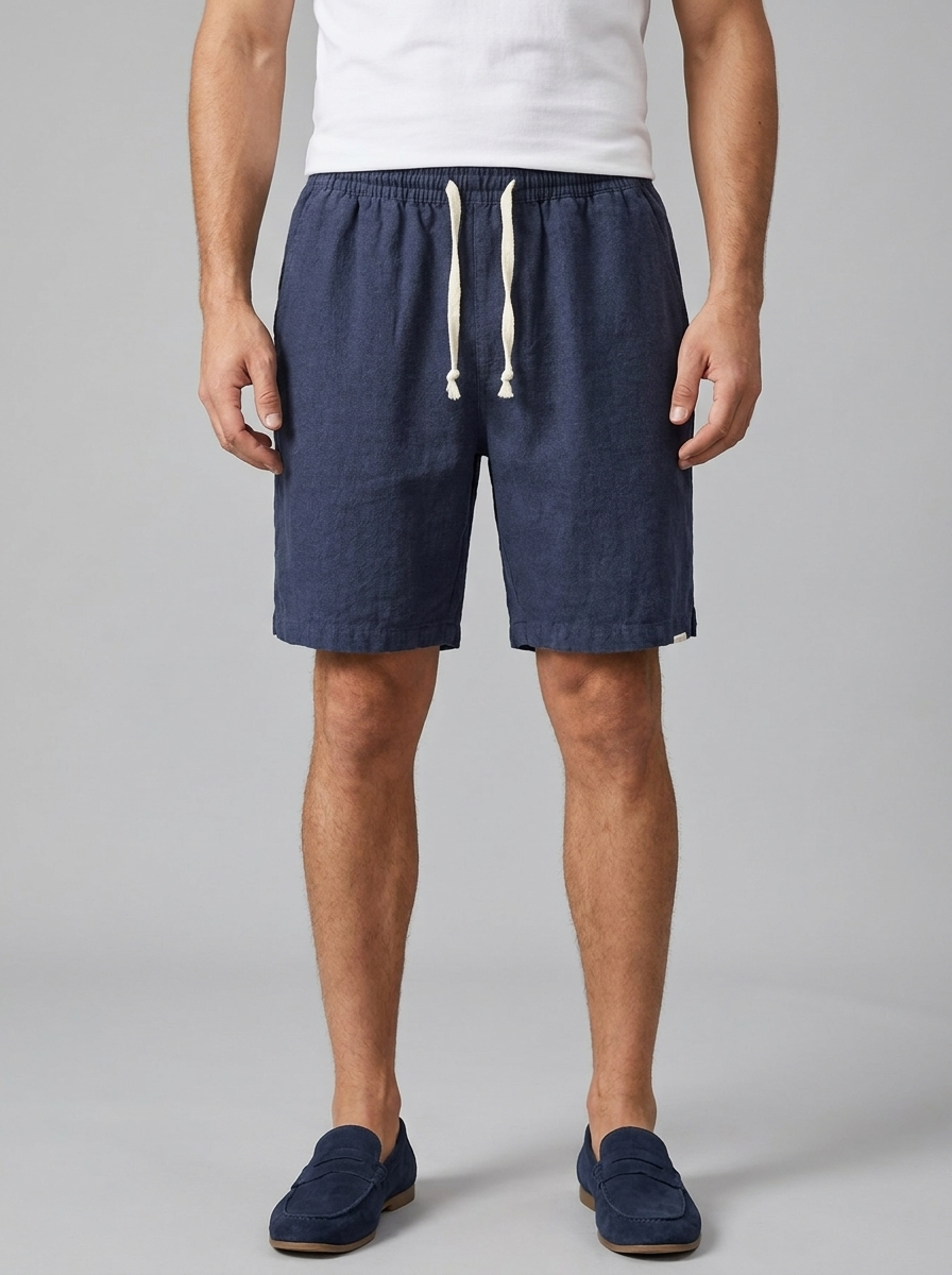 Men's Linen Drawstring Shorts