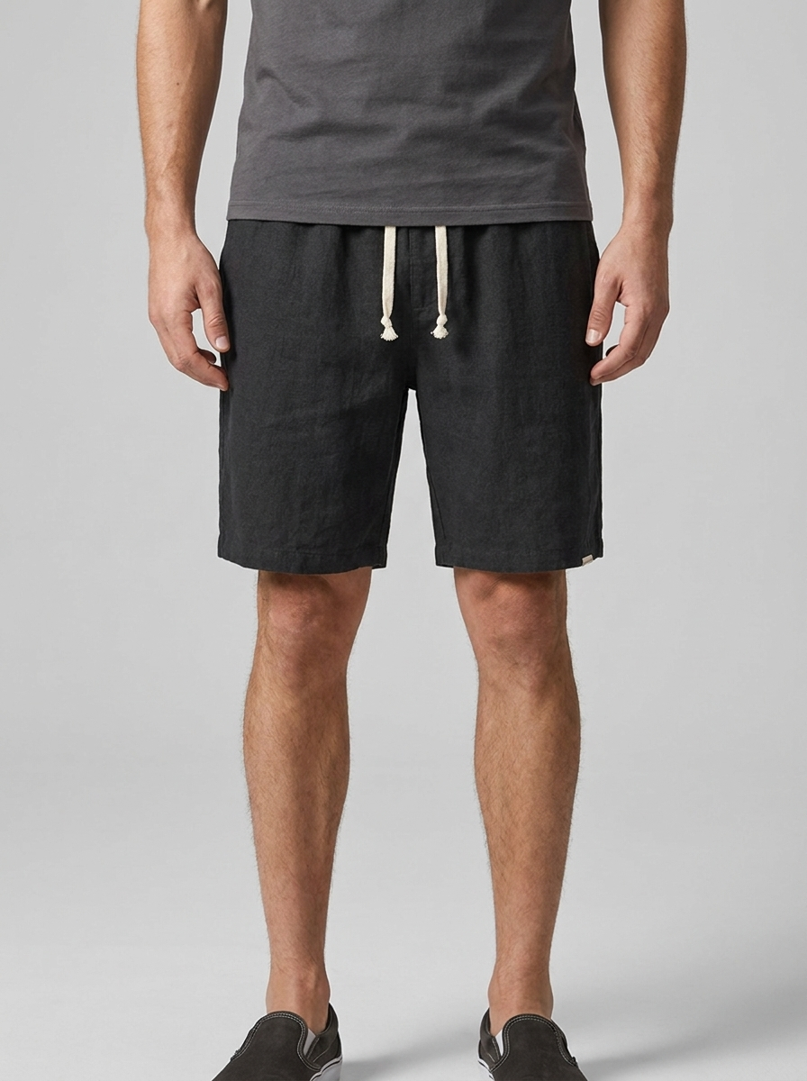 Men's Linen Drawstring Shorts