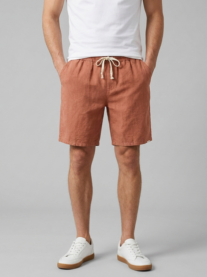 Men's Linen Drawstring Shorts