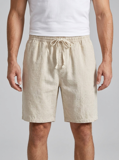 Men's Linen Drawstring Shorts