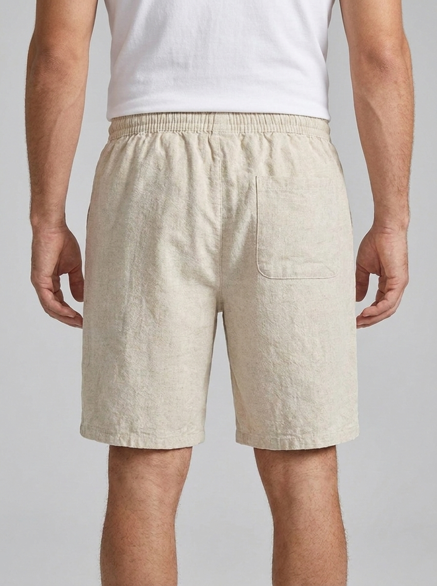 Men's Linen Drawstring Shorts