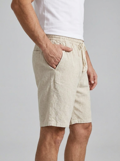 Men's Linen Drawstring Shorts